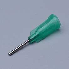 Plastic Fluid Precision Blunt Needle Dispense Tips, Sea Green, Lumen: 0.84mm, 30x7.5mm, External Dia: 1.27mm