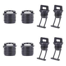 AHANDMAKER 8 Pcs Kayak Drain Plug, 2 Styles 0.86 inch Canoe Drain Stoppers Boat Drain Plugs Scupper Plugs for Most Fishing Boats Kayak