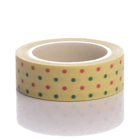 Arricraft Dot Pattern DIY Scrapbook Decorative Adhesive Tapes width 15mm for Christmas