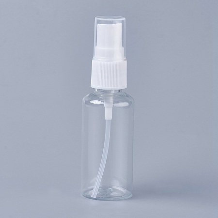 Transparent Plastic Spray Bottle, Clear, 10.3x3cm; Capacity: 30ml