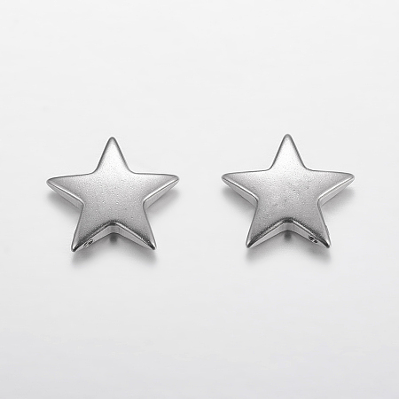 Arricraft 304 Stainless Steel Christmas Star Shaped Blank Stamping Tag Pendants or Jewelry Making