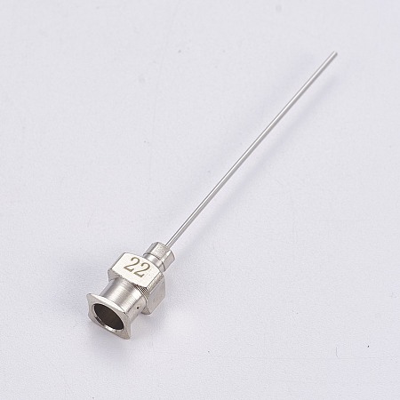 Stainless Steel Fluid Precision Blunt Needle Dispense Tips, Stainless Steel Color, 49.7x6.2x5.7mm, Hole: 4mm, Pin: 0.7mm