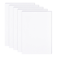 BENECREAT Sponge EVA Sheet Foam Paper Sets, With Adhesive Back, Antiskid, Rectangle, White, 30x21x0.4cm