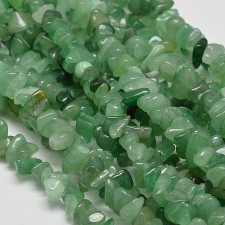 ARRICRAFT Chip Natural Aventurine Beads Strands, 5~8x5~8mm, Hole: 1mm, 34 inches