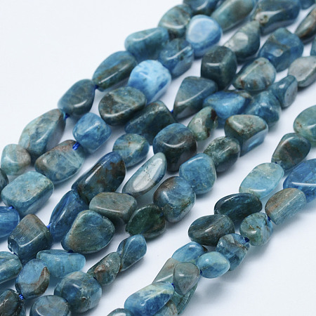 ARRICRAFT Natural Apatite Beads Strands, Nuggets, 5~12x4~9mm, Hole: 1mm, 15.7 inches~15.9 inches(40~40.5cm)