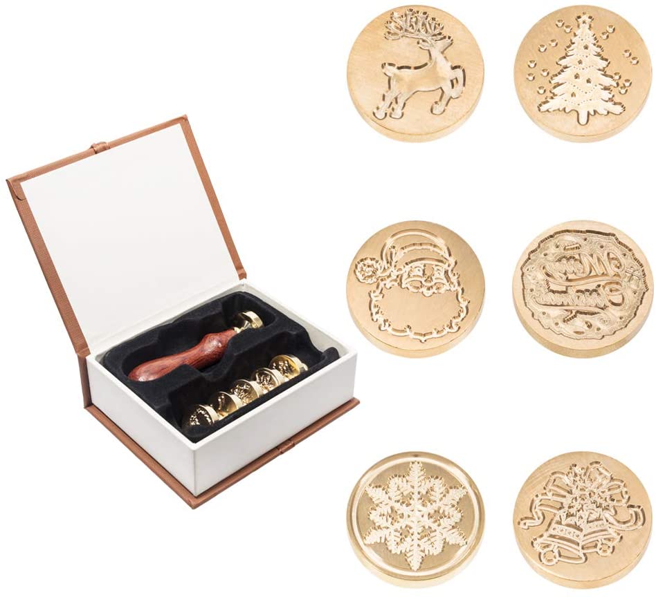 MagiDeal Frohe Weihnachten Schneeflocke Seal Wax Stamp für Party 