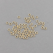 Honeyhandy Open Jump Rings Iron Jump Rings, Light Gold, 7x0.7mm, Inner Diameter: 6mm, 21 Gauge, about 8000pcs/500g