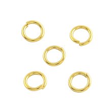 NBEADS 500pcs Stainless Steel Gold Open Jump Rings Connectors Jewelry Findings for Jewelry Making(4x0.8mm, 2.4mm Inner Diameter)