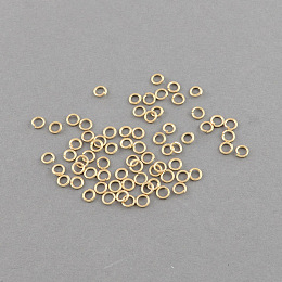 Honeyhandy Open Jump Rings Iron Jump Rings, Light Gold, 7x0.7mm, Inner Diameter: 6mm, 21 Gauge, about 8000pcs/500g