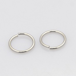 Honeyhandy 304 Stainless Steel Open Jump Rings Jump Rings, Stainless Steel Color, 6x0.9mm, Inner Diameter: 4.2mm