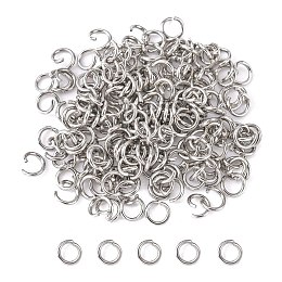 Honeyhandy 304 Stainless Steel Jump Rings, Open Jump Rings, Stainless Steel, 20 Gauge, 5x0.8mm, Inner Diameter: 3.4mm, about 392pcs/20g