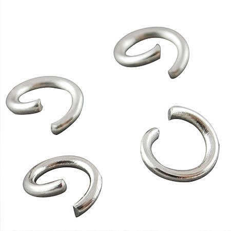 NBEADS 4000pcs Stainless Steel Open Jump Rings Connectors Jewelry Findings for Jewelry Making(4x0.6mm, 2.8mm inner diameter)