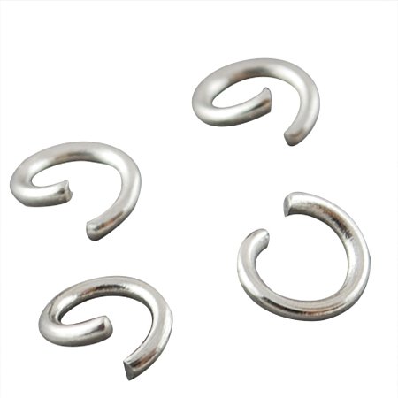 NBEADS 4000pcs Stainless Steel Open Jump Rings Connectors Jewelry Findings for Jewelry Making(4x0.8mm, 2.4mm inner diameter)
