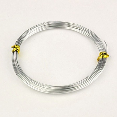 Honeyhandy Aluminum Wires, Silver, 20 Gauge, 0.8mm, 10m/roll