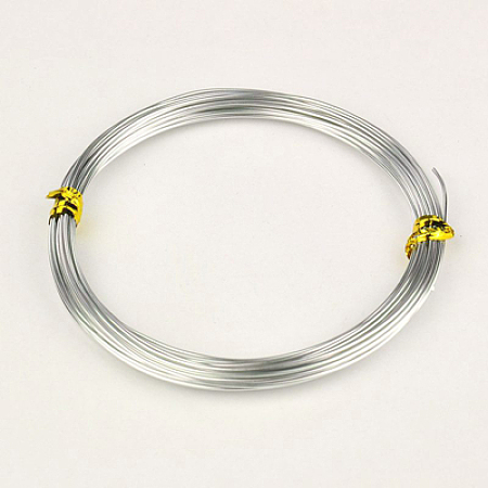 Honeyhandy Aluminum Wires, Silver, 20 Gauge, 0.8mm, about 20m/roll
