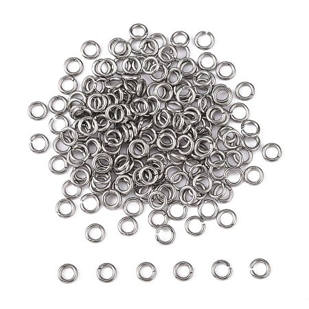 Honeyhandy 304 Stainless Steel Open Jump Rings, Stainless Steel Color, 20 Gauge, 4x0.8mm, Inner Diameter: 2.4mm