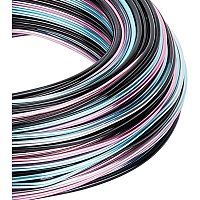 BENECREAT Multicolor Jewelry Craft Aluminum Wire (15 Gauge, 136 Feet) Bendable Metal Wire with Storage Box for Jewelry Beading Craft Project - Black, Blue, Pink