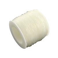 NBEADS 1 Roll (100m/roll) 1mm Clear Crystal Stretch Elastic Beading Thread Craft Bracelet Beads Thread for Jewelry Making
