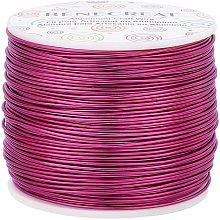 BENECREAT 17 Gauge 380FT Tarnish Resistant Jewelry Craft Wire Bendable Aluminum Sculpting Metal Wire for Jewelry Craft Beading Work, Red