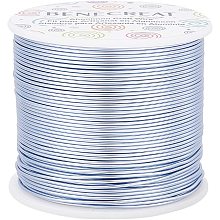 BENECREAT 17 Gauge 380FT Tarnish Resistant Jewelry Craft Wire Bendable Aluminum Sculpting Metal Wire for Jewelry Craft Beading Work, CornflowerBlue