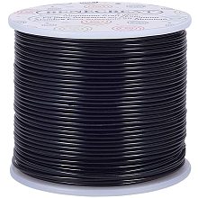 BENECREAT 15 Gauge 220FT Aluminum Wire Anodized Jewelry Craft Making Beading Floral Colored Aluminum Craft Wire - Black