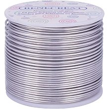 BENECREAT 15 Gauge 220FT Tarnish Resistant Jewelry Craft Wire Bendable Aluminum Sculpting Metal Wire for Jewelry Craft Beading Work - Primary Color, 1.5mm