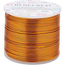 BENECREAT 380FT 17 Gauge Matte Jewelry Craft Wire Tarnish Resistant Aluminum Wire for Beading Earring Jewelry Making, Dark Gold