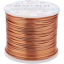 BENECREAT 223FT Matte Jewelry Craft Wire 15 Gauge Tarnish Resistant Aluminum Wire Copper Wire for Beading Sculpting Model Making