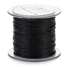 Honeyhandy Korean Elastic Crystal Thread, Black, 1mm, about 109.36 yards(100m)/roll