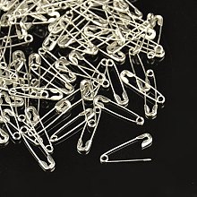 Honeyhandy Iron Safety Pins, Platinum, 20x5x1.5mm, 1000pcs/bag