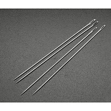 Honeyhandy Iron Sewing Needles, Darning Needles, Size: about 58mm long, 0.7mm thick, hole: 0.6mm, 25pcs/bag