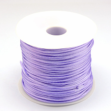 Honeyhandy Nylon Thread, Rattail Satin Cord, Medium Purple, 1.0mm, about 76.55 yards(70m)/roll