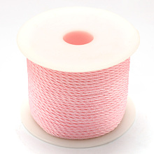 Honeyhandy Nylon Thread, Pink, 1.0mm, about 49.21 yards(45m)/roll