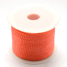 Honeyhandy Nylon Thread, Tomato, 1.0mm, about 49.21 yards(45m)/roll