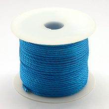 Honeyhandy Nylon Thread, Dodger Blue, 1.0mm, about 49.21 yards(45m)/roll