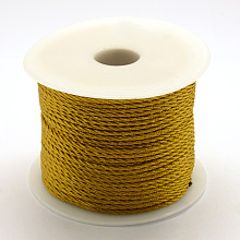 Honeyhandy Nylon Thread, Dark Goldenrod, 1.0mm, about 49.21 yards(45m)/roll