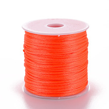 Honeyhandy Nylon Thread, Orange Red, 1.5mm, about 49.21 yards(45m)/roll