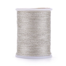 Honeyhandy Polyester Metallic Thread, Antique White, 1mm, about 7.65 yards(7m)/roll