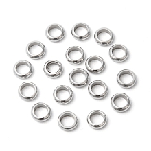 Honeyhandy 304 Stainless Steel Beads, Ring, 6x2mm, Hole: 4mm