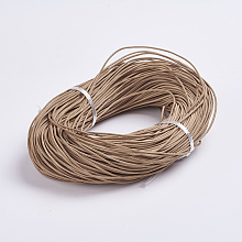 Honeyhandy Cowhide Leather Cord, Leather Jewelry Cord, Peru, Size: about 1.5mm in diameter, about 109.36 yards(100m)/bundle