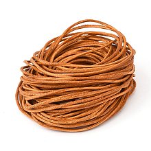 Honeyhandy Cowhide Leather Cord, Leather Jewelry Cord, Peru, Size: about 1.5mm in diameter