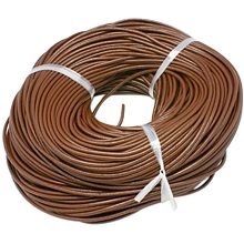 Arricraft 10m Round Leather Cord 2mm Cowhide Jewelry Making Material for DIY Bracelet Necklace Making