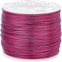 BENECREAT 17 Gauge 380FT Tarnish Resistant Jewelry Craft Wire Bendable Aluminum Sculpting Metal Wire for Jewelry Craft Beading Work, Red