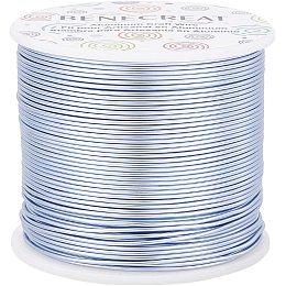 BENECREAT 17 Gauge 380FT Tarnish Resistant Jewelry Craft Wire Bendable Aluminum Sculpting Metal Wire for Jewelry Craft Beading Work, CornflowerBlue