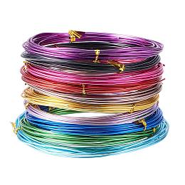 ARRICRAFT 10 Rolls Aluminum Craft Wire 15 Gauge Flexible Artistic Floral Colored Jewelry Beading Wire for DIY Jewelry Craft Making Each Roll 16 Feet