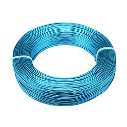 ARRICRAFT 200m 1mm Aluminum Wire Craft Metal Wire Jewelry Beading Wire for Earring Pendant Bracelet Jewelry DIY Craft Making, Deep Sky Blue