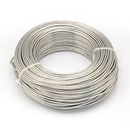 Honeyhandy Raw Round Aluminum Wire, Flexible Craft Wire, for Beading Jewelry Doll Craft Making, 15 Gauge, 1.5mm, 100m/500g(328 Feet/500g)