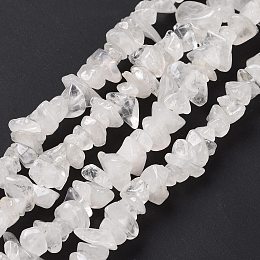 Honeyhandy Natural Quartz Crystal Chips Beads Strands, 5mm, Hole: 0.3mm.