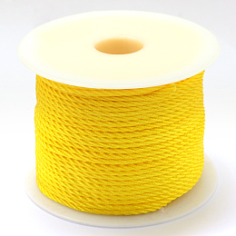 Honeyhandy Nylon Thread, Gold, 1.0mm, about 49.21 yards(45m)/roll