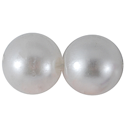 Honeyhandy Imitated Pearl Acrylic Beads, Round, Snow, 12mm, Hole: 2mm, about 570pcs/500g